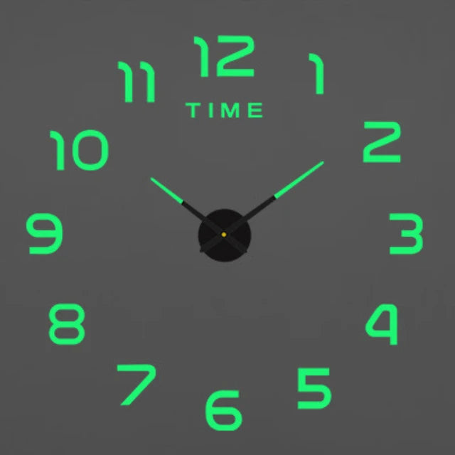 Regasion Glowing 3D Modern Wall Clock