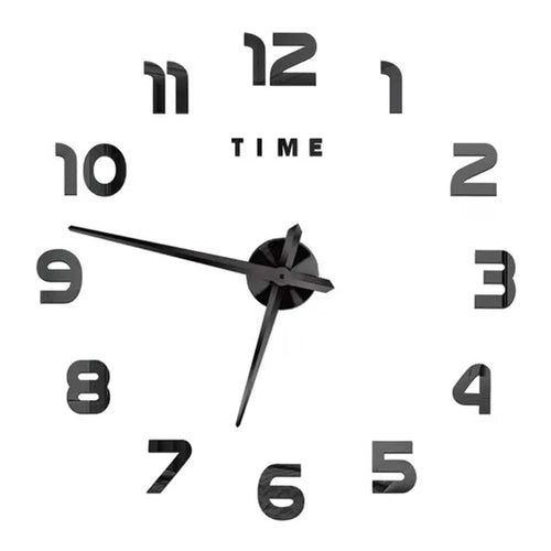 Regasion Black 3D Modern Wall Clock