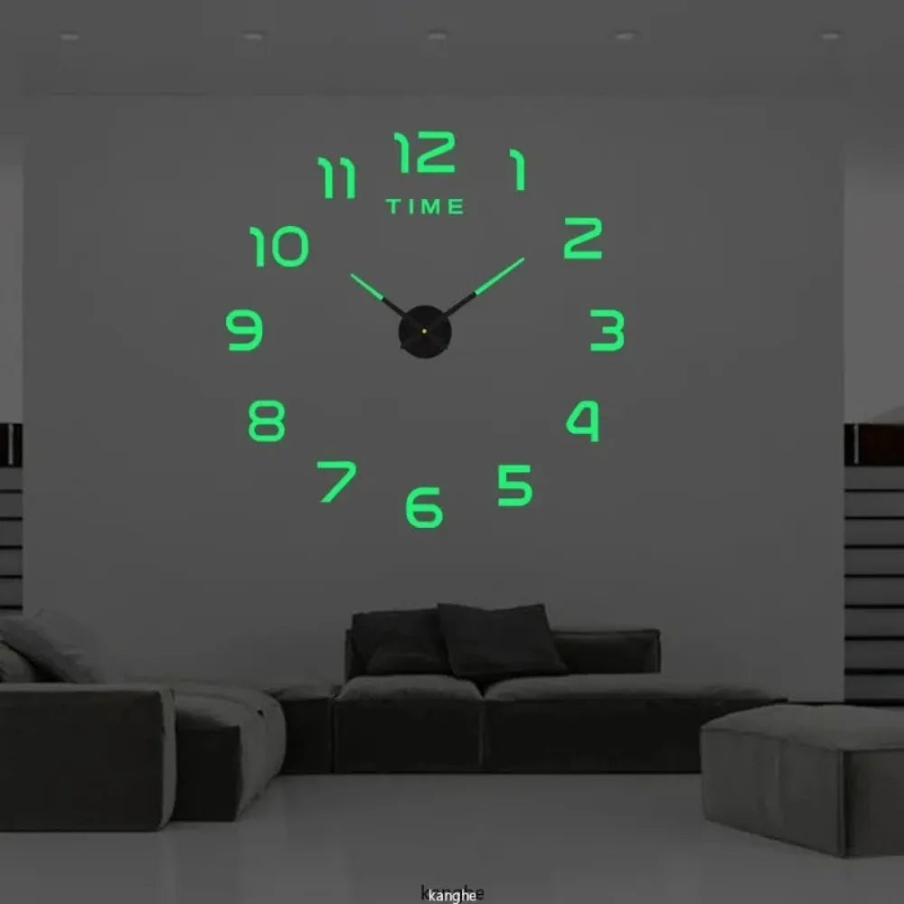 Regasion Black 3D Modern Wall Clock